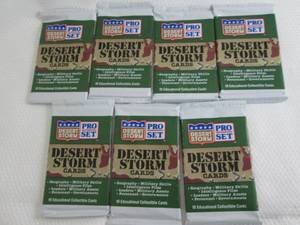 lot 194 image: 1991 Proset Desert Storm Packs...