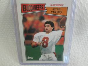 lot 197 image: 1987 Topps Steve Young Card...