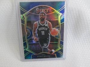 lot 201 image: 2020-21 Select Kyrie Irving Blue Pr...