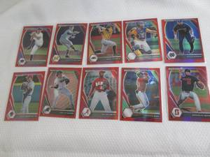 lot 243 image: 2021 Prizm Draft Pick Baseball Red ...