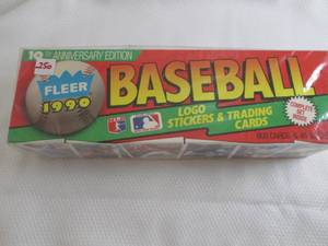 lot 250 image: 1990 Fleer Baseball Factory Sealed ...