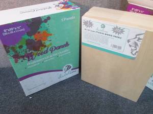 lot 342 image: 2 packs-8x10 Wood Canvas Boards...