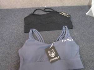 lot 376 image: 2 Large Gym Wolf Sports Bras NWT...