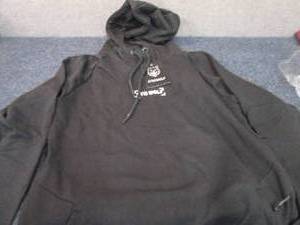 lot 393 image: NWT Medium Gym Wolf Black Hooded Sw...