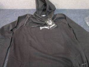 lot 395 image: NWT Medium Gym Wolf Black Hooded Sw...