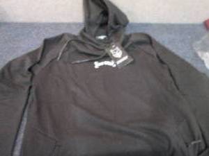 lot 396 image: NWT Medium Gym Wolf Black Hooded Sw...