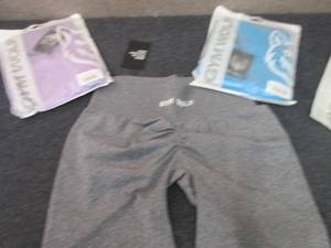 lot 400 image: 3- NWT Gym Wolf Large High Waist Sc...