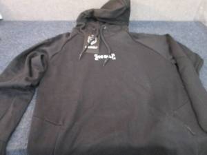 lot 407 image: NWT Small Gym Wolf Black Hooded Swe...