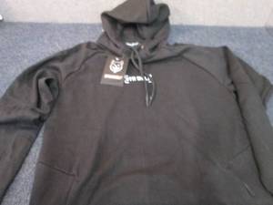lot 410 image: NWT Small Gym Wolf Black Hooded Swe...