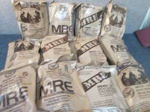 lot 412 image: Sealed Case of 12 MREs Meal Ready ...