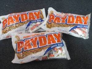 lot 462 image: 3- 11.6 oz PayDay Snack Size...