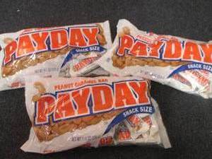 lot 463 image: 3- 11.6 oz PayDay Snack Size...