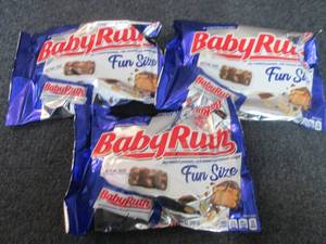 lot 501 image: 3- 10.2 oz Baby Ruth Fun Size...