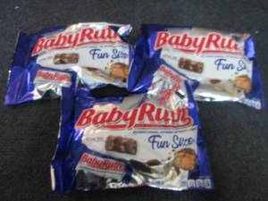 lot 502 image: 3- 10.2 oz Baby Ruth Fun Size...