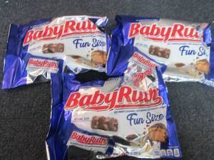 lot 503 image: 3- 10.2 oz Baby Ruth Fun Size...
