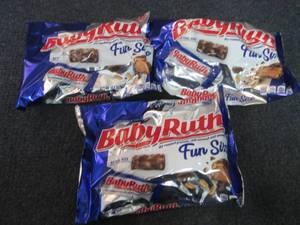 lot 504 image: 3- 10.2 oz Baby Ruth Fun Size...