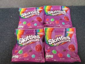 lot 515 image: 4- 12 oz Wild Berry Skittles Gummie...