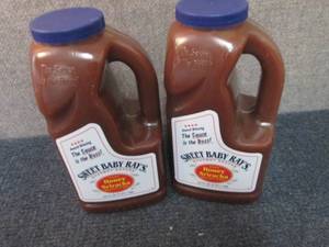 lot 543 image: 2- 64 oz Sweet Baby Rays Honey Sira...