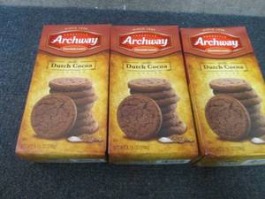 lot 551 image: 3- 8.75 oz Archway Soft Dutch Cocoa...