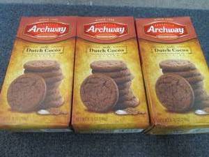 lot 553 image: 3- 8.75 oz Archway Soft Dutch Cocoa...