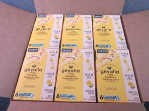 lot 605 image: 6-6ct Gevalia Frothy Chai Spice Lat...