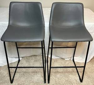 Ashley Furniture 28 Seat Height Barstools - set of 2
