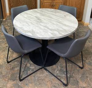 Ashley Furniture 42 Kitchen Table and 4 Chairs