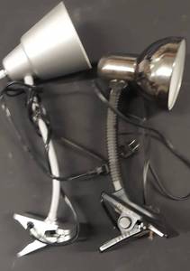 lot 47 image: 2 Reading Plug-In Clip Lamps