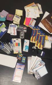 lot 57 image: Bonanza of Office Supplies Box value $100-150