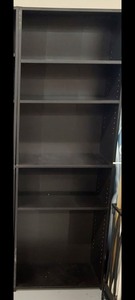 lot 2 image: 5 Shelf Room Essentials Black Bookcase