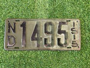 lot 8 image: 1915 ND Plate