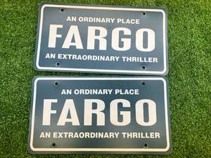 lot 52 image: Fargo Movie Plastic License Plates