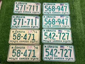 lot 55 image: Matched Pairs 1974 ND Plates