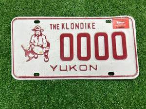 lot 57 image: The Klondike Yukon Sample License Plate