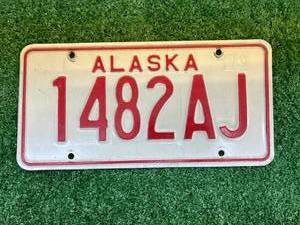 lot 60 image: Alaska License Plate