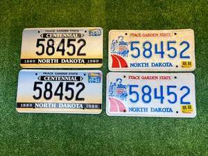 lot 61 image: ND Matched Pairs 58452 License Plates