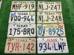 lot 62 image: Texas License Plates - Sesquicentennial, Disabled Vet