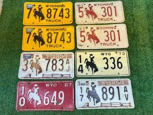 lot 94 image: Wyoming License Plates
