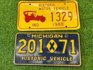 lot 121 image: Historic Vehicle License Plates