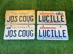 lot 128 image: Personalized License Plates