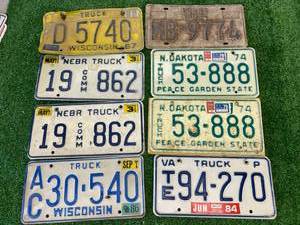 lot 144 image: Truck License Plates