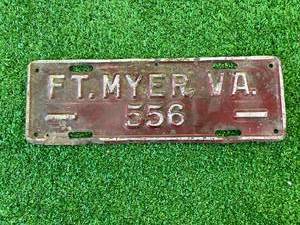 lot 150 image: FT Myer VA 556 Plate