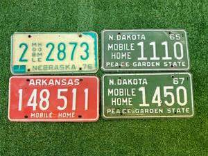 lot 155 image: Mobile Home License Plates