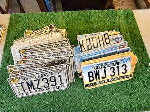 lot 165 image: North Dakota License Plates