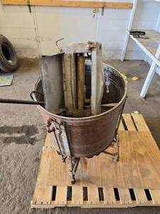 lot 1 image: Vintage Metal washing machine