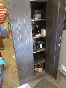 lot 132 image: Double Door Cabinet, Electrical