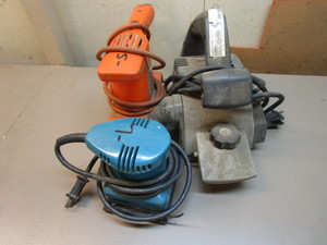 lot 134 image: Hand Planer, Makita Finish Sander, B&D Polisher