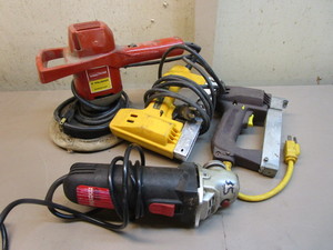 lot 135 image: Arrow Electric Staplers, Polisher, Angle Grinder