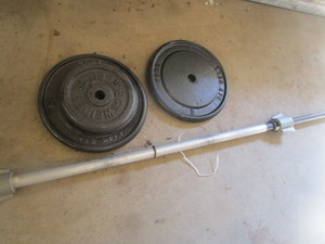 lot 99 image: Weights - 25Lb & 10Lb