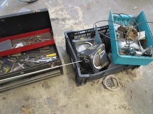 lot 174 image: Toolbox, Lights, CB Antenna